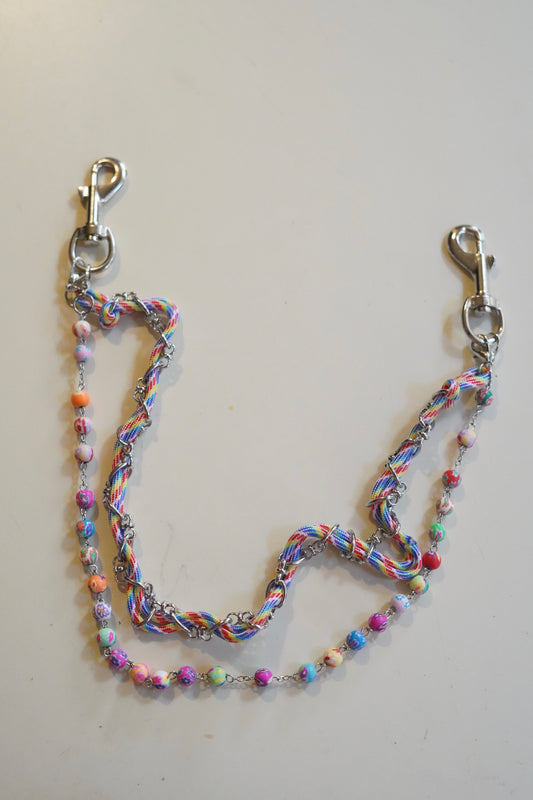 “Rainbow Lucky Charm Galaxy” Wallet Chain